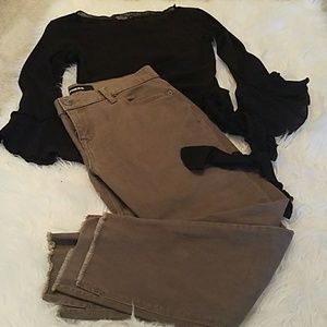 Express skinny ankle jeans leggings